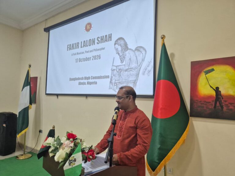 Lalon’s legacy crucial to strengthening Nigeria-Bangladesh ties-Envoy